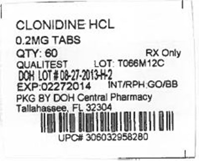 .2mg qualitest.jpg This is an image of the label for 0.2 mg Clonidine Hydrochloride Tablets. - .2mg qualitest